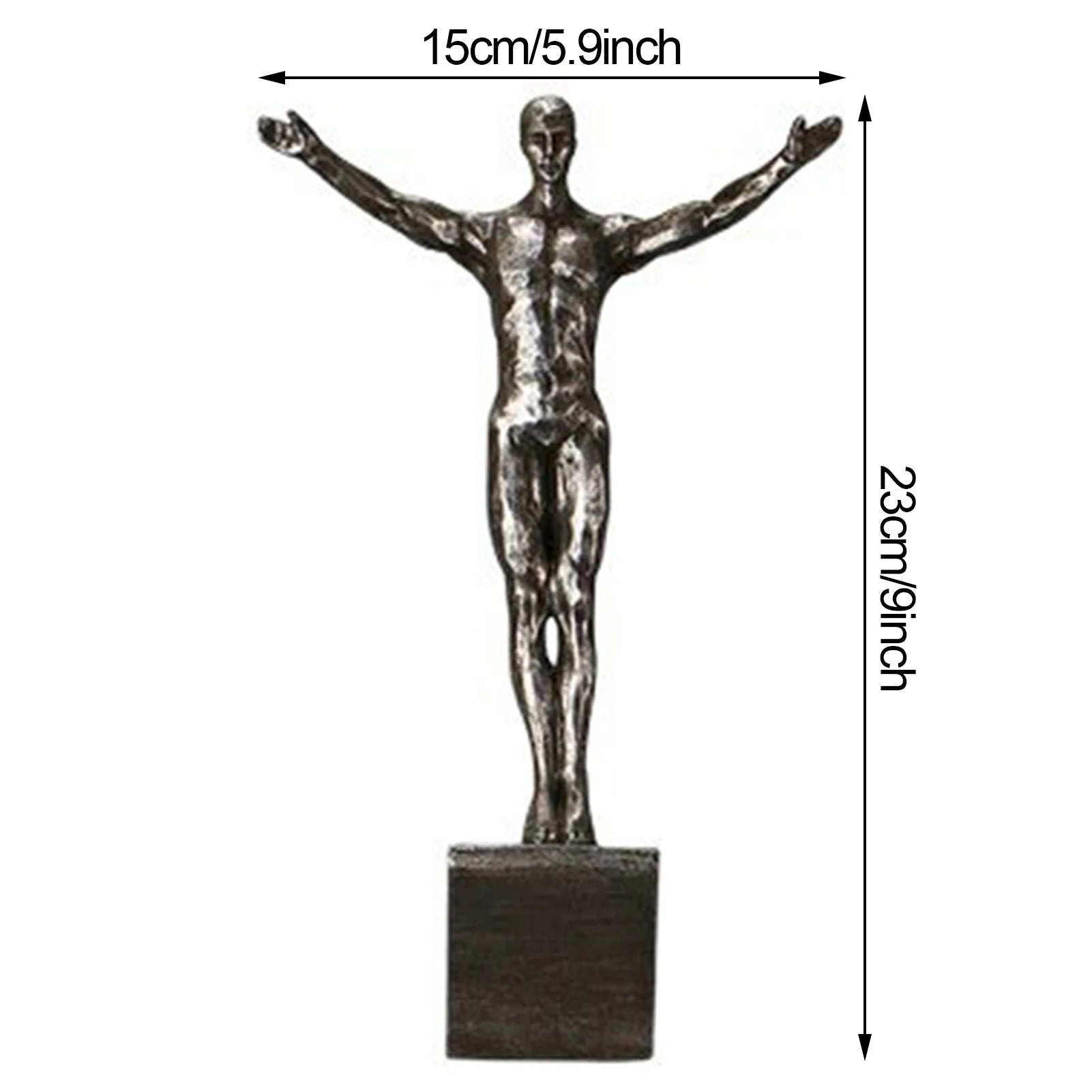 Escultura Decorativa Homem Escalando Estilo Industrial Retro em Resina para Parede