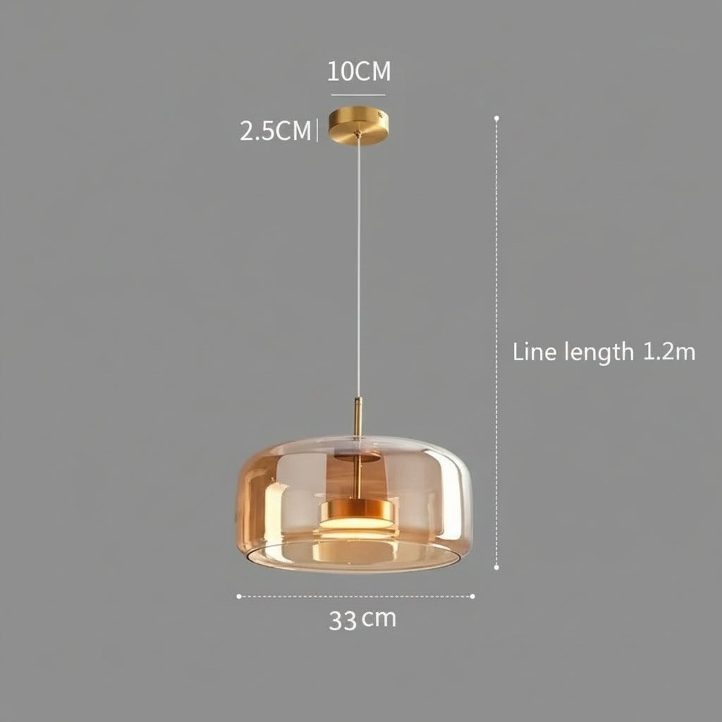 A Luminária Pendente WAD é a escolha perfeita para quem deseja unir design sofisticado e iluminação aconchegante. Produzida com vidro moldado a quente.