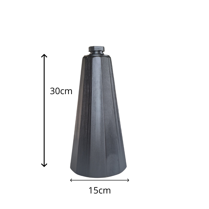 Abajur de mesa quarto moderno altura total 46cm base 30cm – bivolt