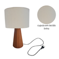 Abajur de mesa moderno – ideal para quarto, sala e home office