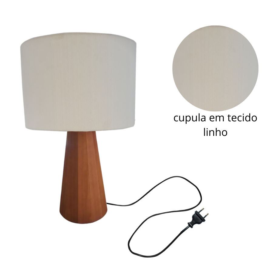 Abajur de mesa moderno – ideal para quarto, sala e home office