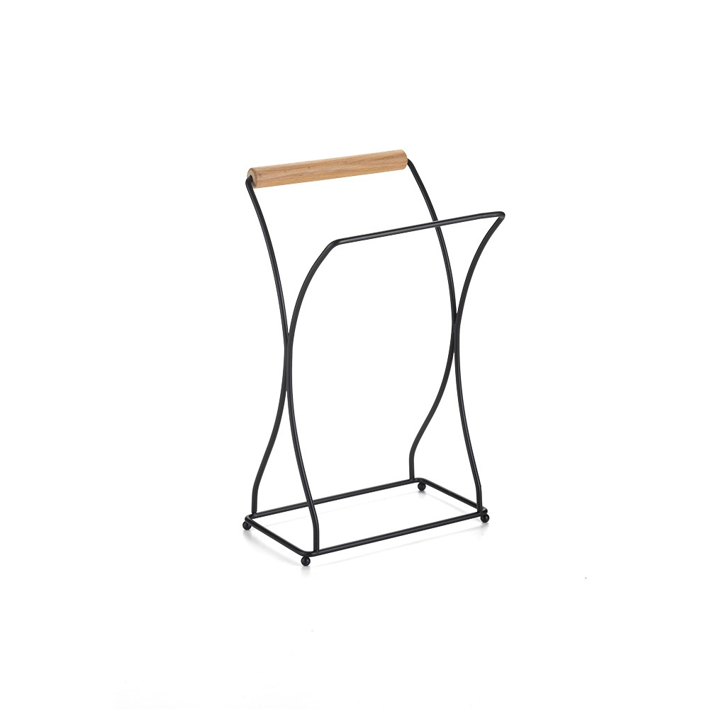 Suporte Porta Toalha Duplo Lavabo Banheiro Madeira Eco Arthi