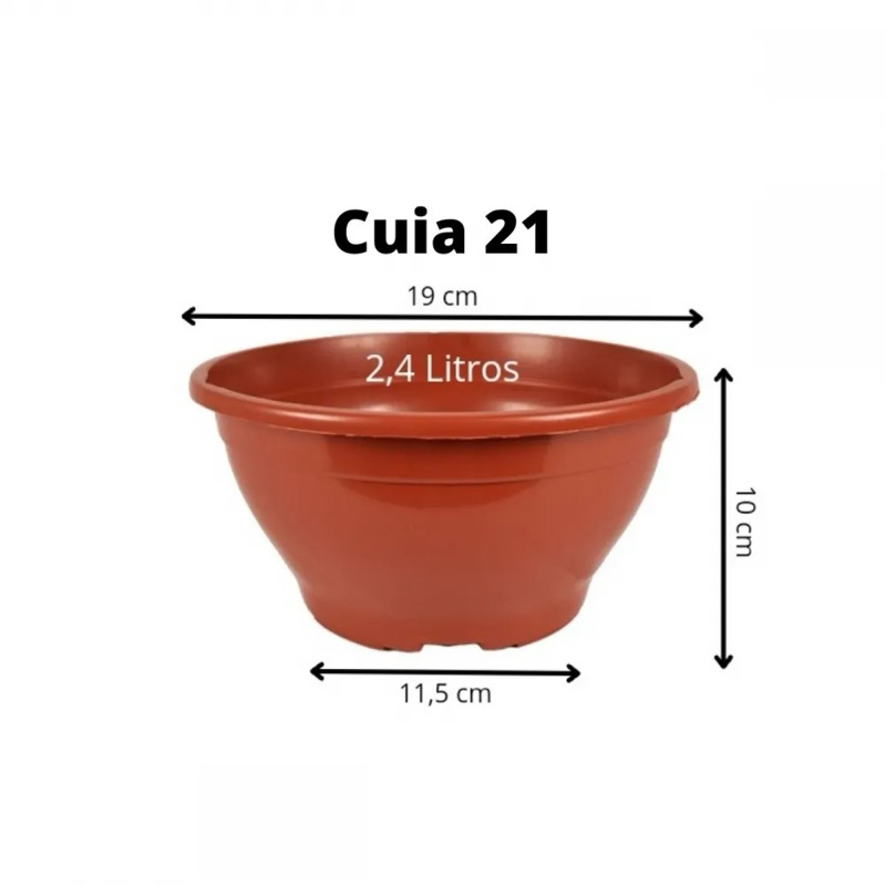 Cachepot cuia de corda costurado