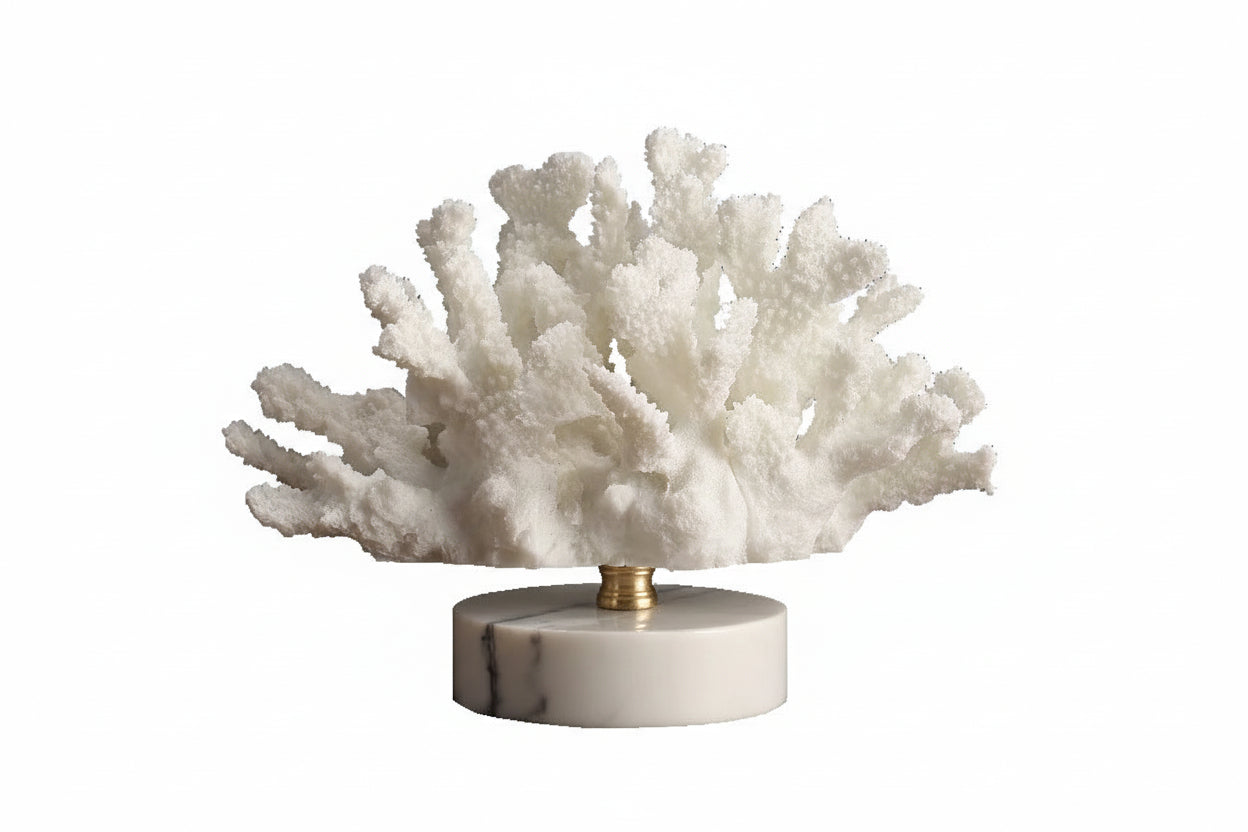 Adicione charme à sua decoração com a Escultura Decorativa Coral Artificial.