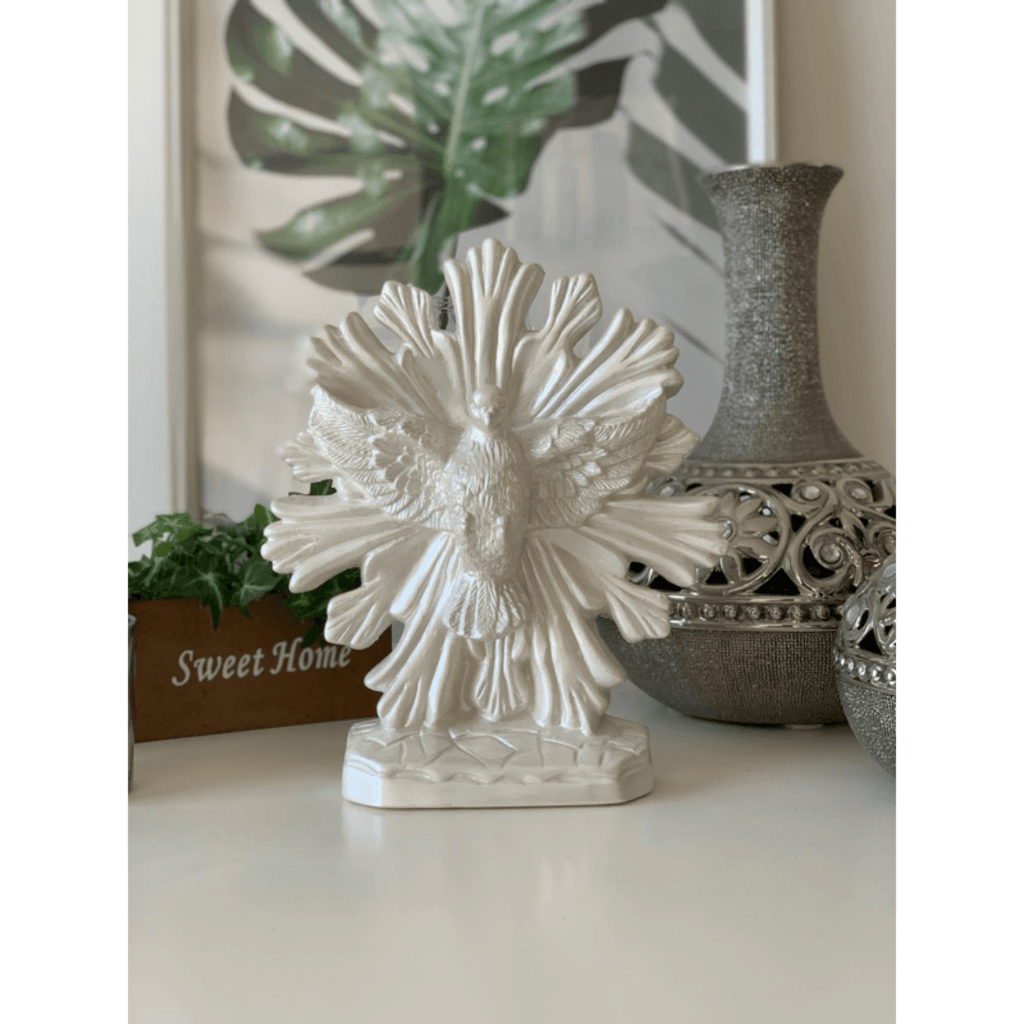 Escultura Espírito Santo de Mesa em Gesso