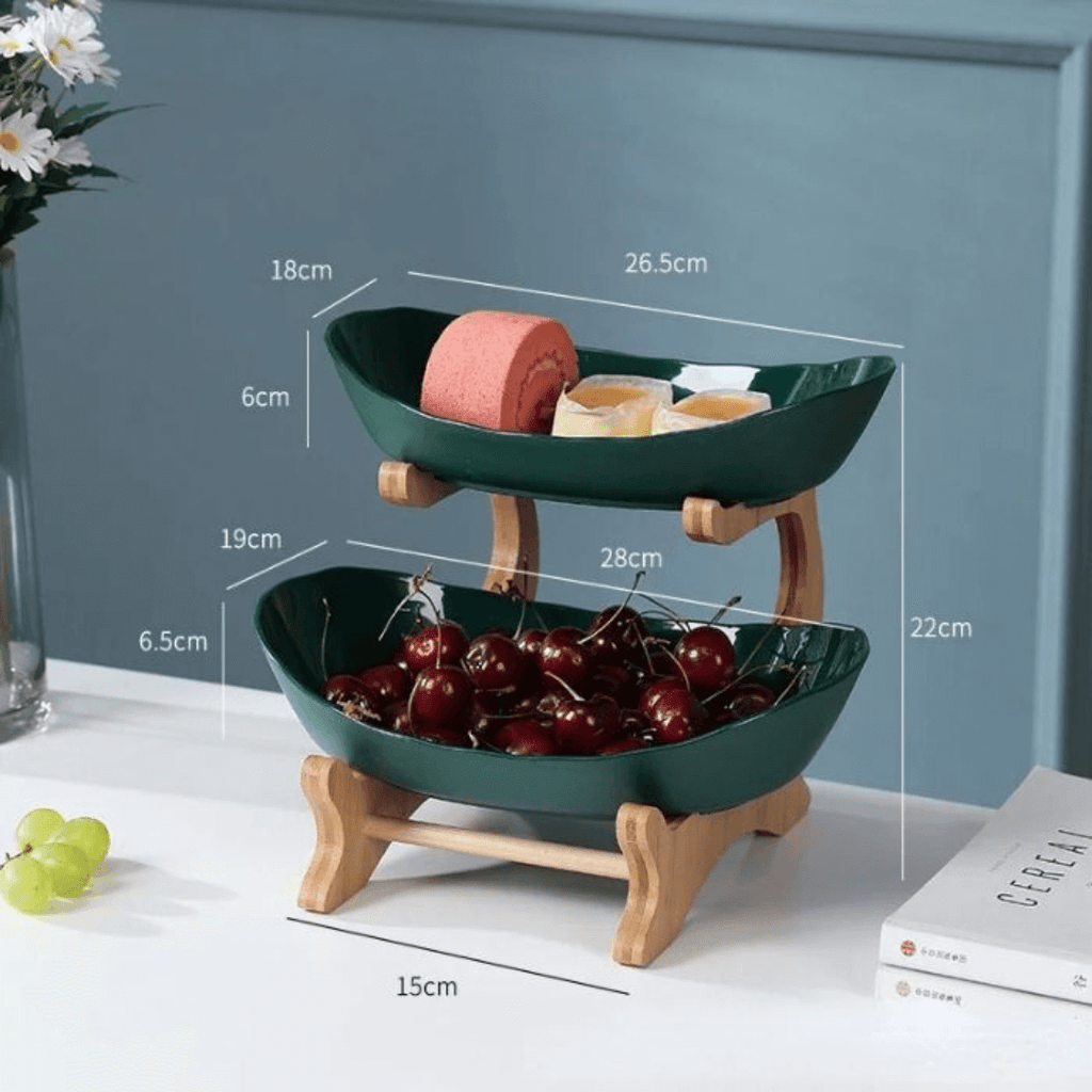 Fruteira Criativa Moderna – Organizador de 3 Andares para Frutas, Doces e Lanches
