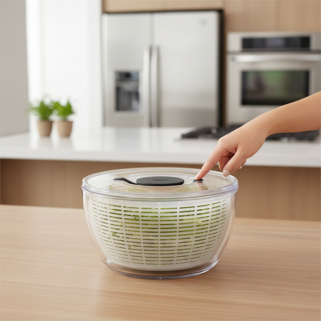 Lava e Seca Salada 6L Premium – Centrífuga ViaHome