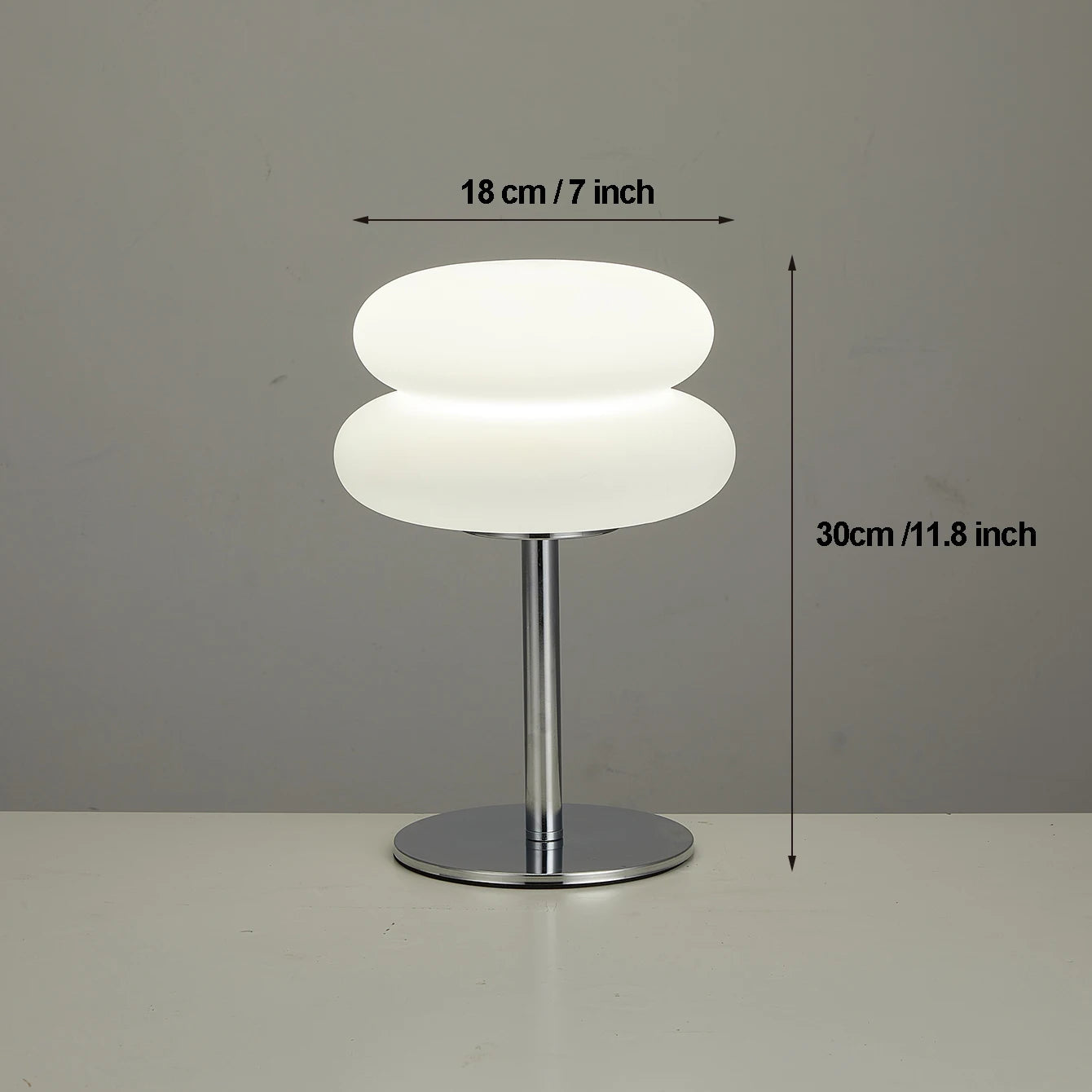 Luminária de Mesa Design Moderno com cúpula plástica. Design cogumelo, regulagem de 9 níveis de brilho para quarto e sala.