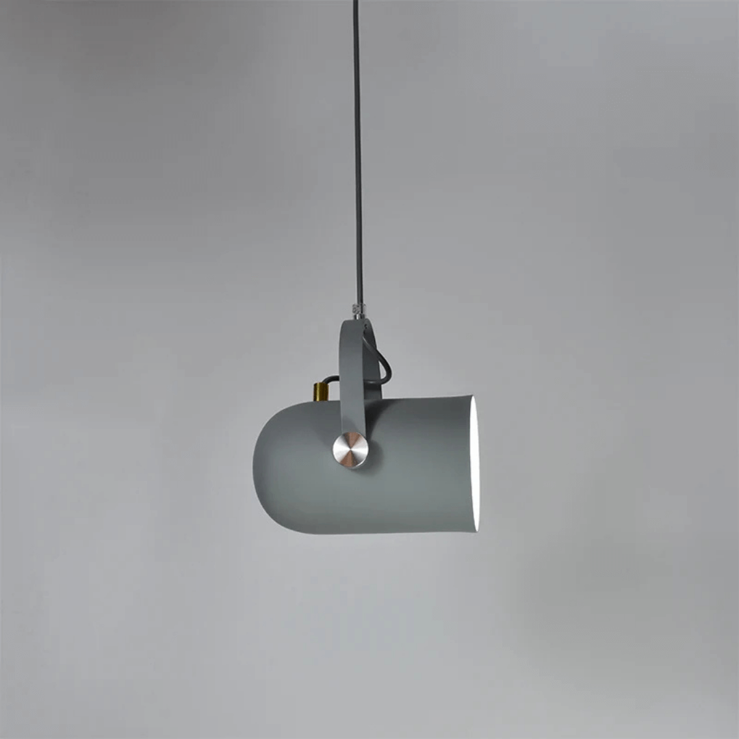 Dimensões e fio da luminária pendente cilíndrica alumínio BT30