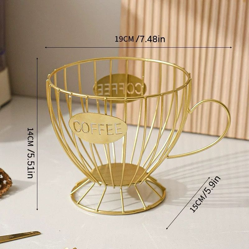 Porta cápsulas metálico com estrutura oca para circulação de ar