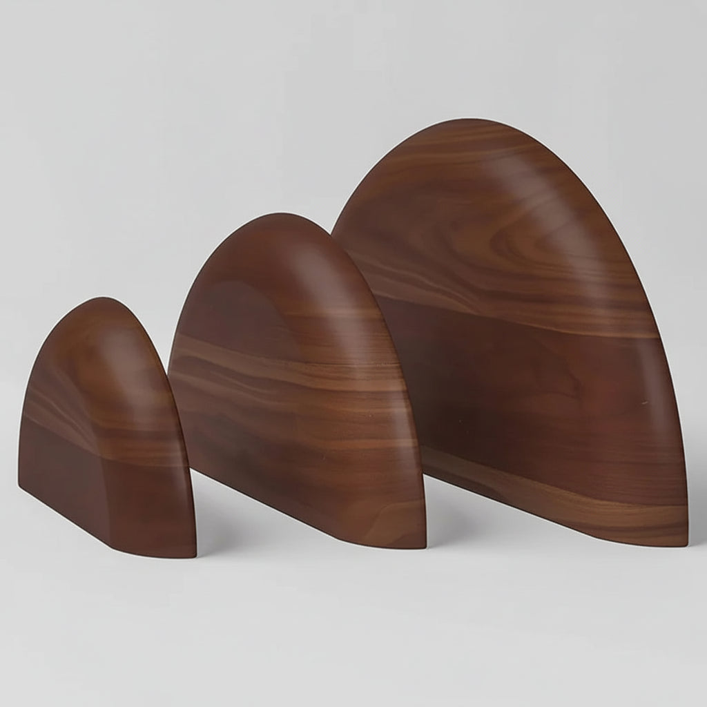 Suporte de parede em madeira, resistente e ecológico. Ideal para objetos diversos. Instalação fácil e design natural.