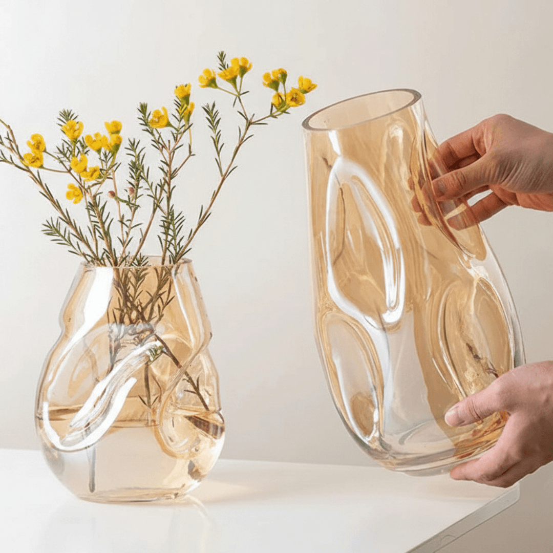 Vaso Aura – Vidro Escultural Moderno