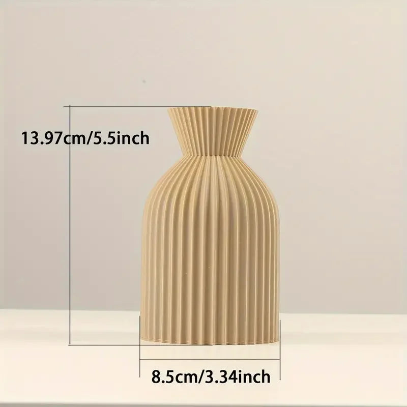 Detalhe das camadas texturizadas do vaso Elegant Chic em impressão 3D