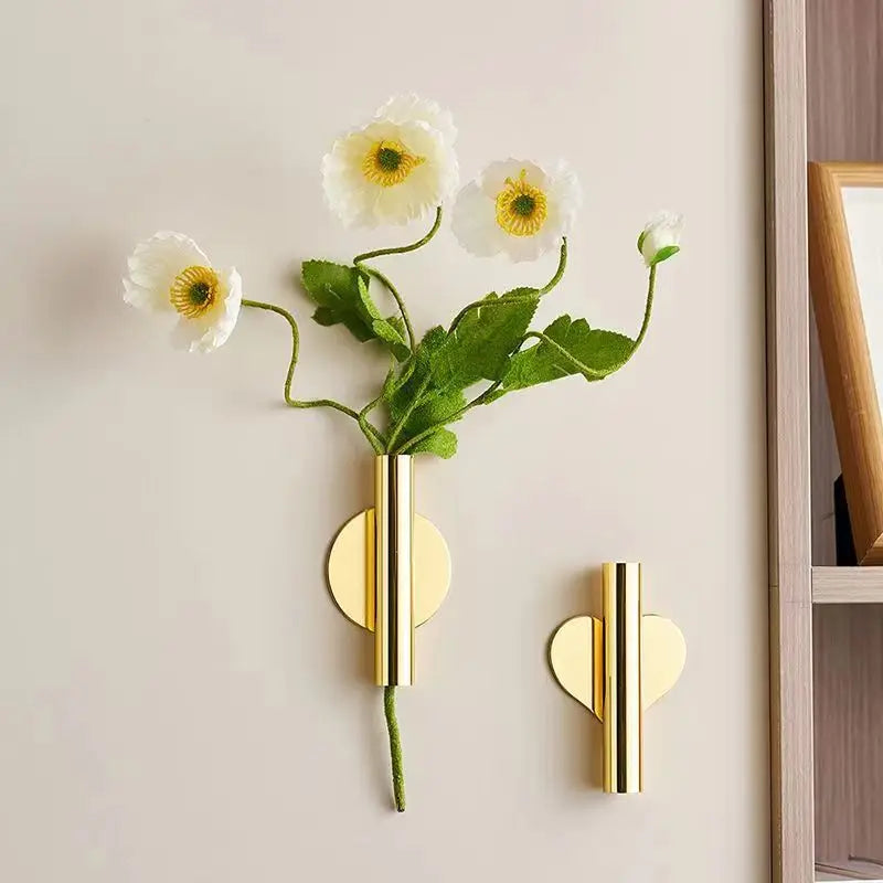 Vaso de parede estilo europeu em plástico para flores ou decoração