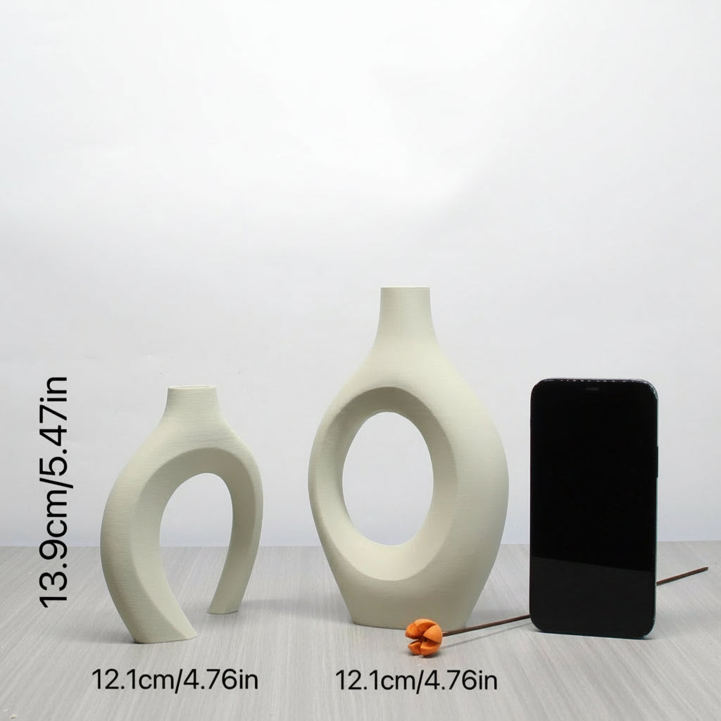 Vasos Boho Terra Arte: conjunto decorativo elegante e moderno, perfeito para sala, quarto e escritórios. Toque artesanal que transforma qualquer ambiente.