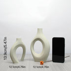 Vasos Boho Terra Arte: conjunto decorativo elegante e moderno, perfeito para sala, quarto e escritórios. Toque artesanal que transforma qualquer ambiente.